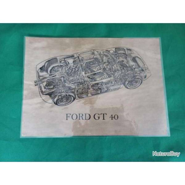 Belle affiche " FORD GT 40 "