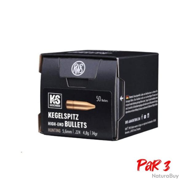 Ogives RWS KS - 5,6 mm / 4.8 g / Par 3