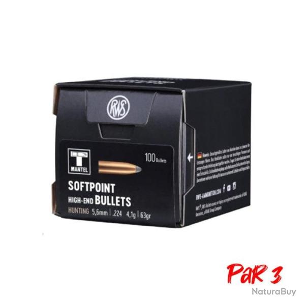 Ogives RWS TMS - 5.6 mm / 4.1 g / Par 3