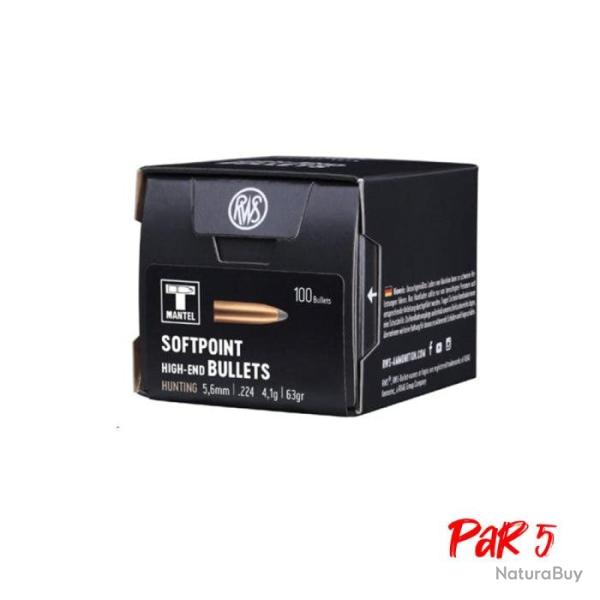 Ogives RWS TMS - 5.6 mm / 4.1 g / Par 5