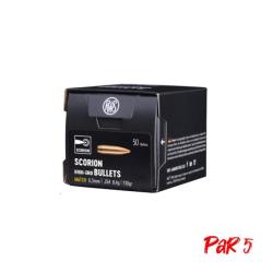 Ogives RWS Scorion - Boite de 50 - 30 / 190 gr / Par 5