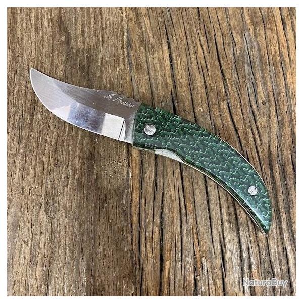 Couteau Linerlock inox, manche r�sine Bestiaire Mirage Li�vres vert - Alexandre Musso X Artum�s & Co