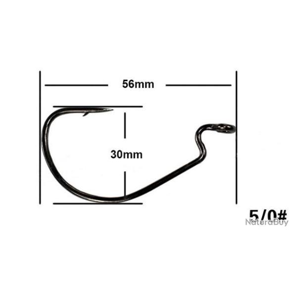 10 hame�ons Texan (Carolina rig) 5/0