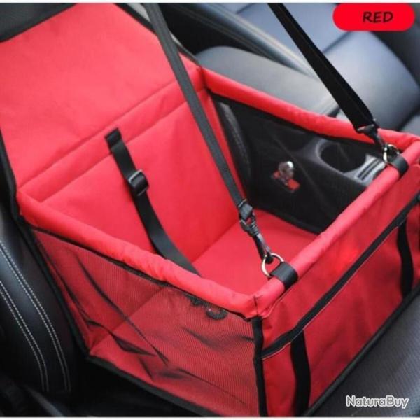 Panier Si�ge d'appoint de voiture Pour Chien Chat Sac Housse de protection rouge