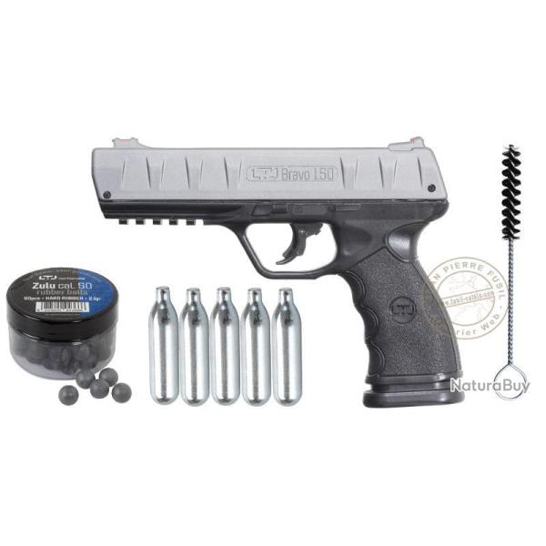 Pistolet CO2 � balles de caoutchouc Less Than Lethal Bravo 1.50 (18 Joules)