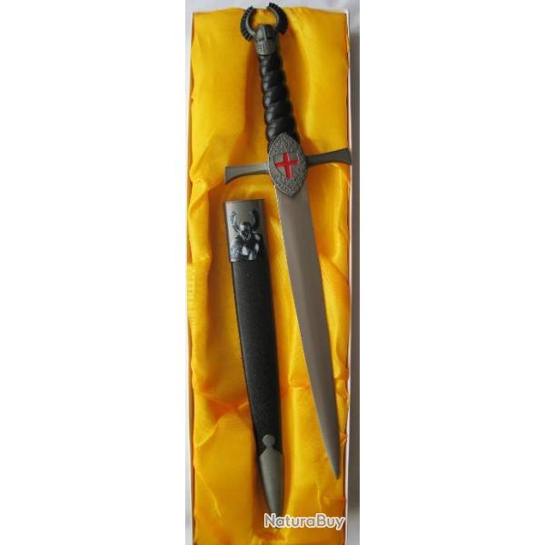 MEDIEVAL DECORATION - DAGUE DE COLLECTION TEMPLIER - R�f.D09