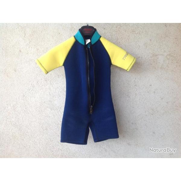 Combinaison plong�e, shorty enfant.