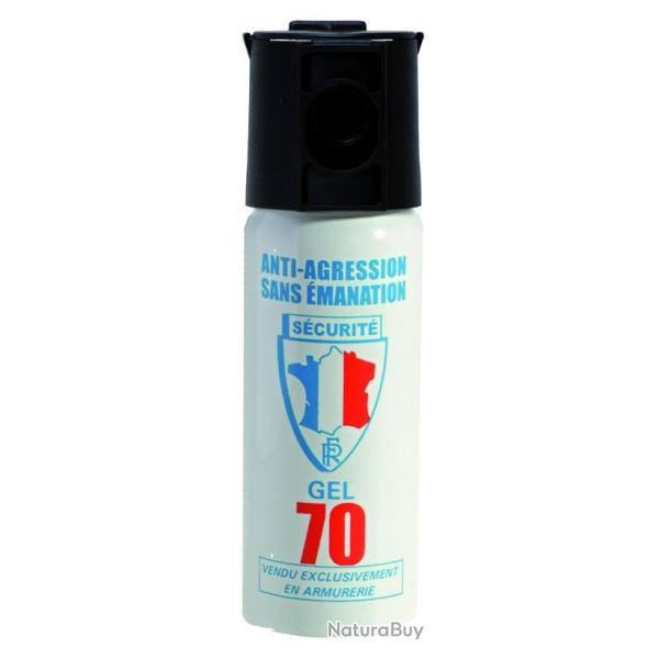Bombe lacrymogne de dfense au gel 50ML