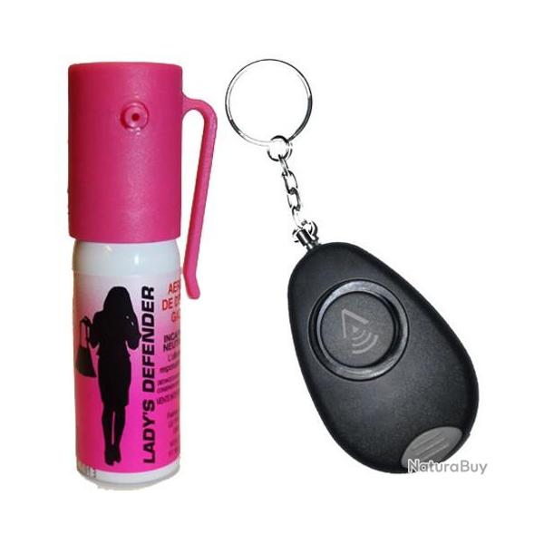 Bombe lacrymog�ne femme et alarme