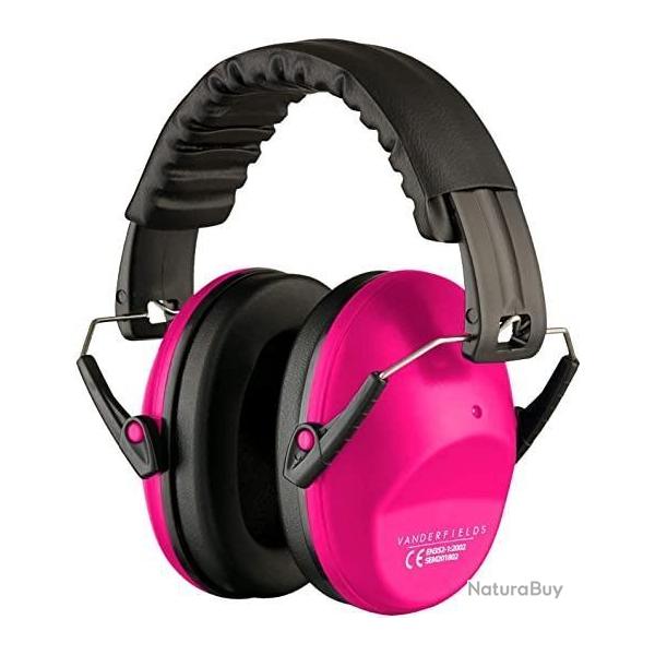 Casque anti-bruit 26dB - Rose - Livraison rapide
