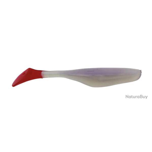 Leurre Souple Bass Assassin Turbo Shad 10cm Albino / Fire Tail