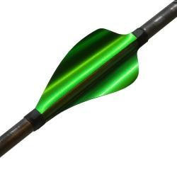 XS-WINGS - Plumes 50 mm High Profile GAUCHER (LH) VERT M&Eacute;TALLIQUE