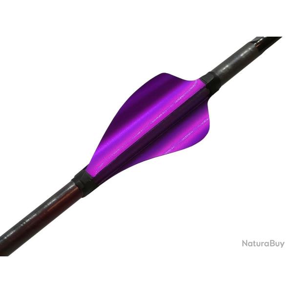XS-WINGS - Plumes 50 mm High Profile GAUCHER (LH) VIOLET M�TALLIQUE
