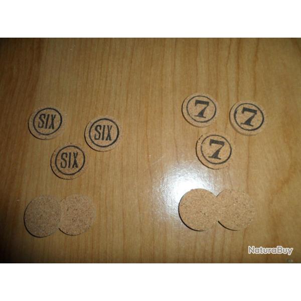 Lot de 200 rondelles li�ge N�6 / N�7 cal12