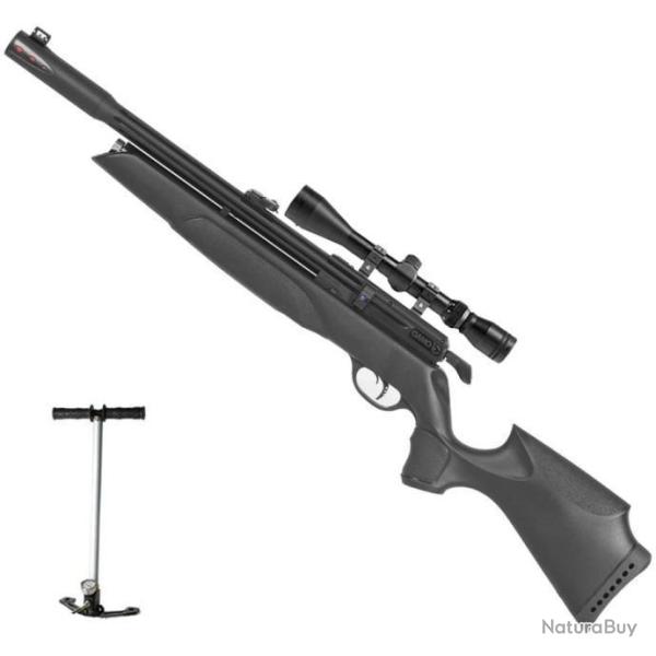 PCP CARABINE GAMO ARROW + Lunette 4 x 32 Mil Dot Cal.4,5 mm, 19,9 j. + Pompe + (KIT Puissance)