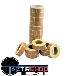 1000 pastilles autocollantes DAA 22x22mm Target Patches Blanches