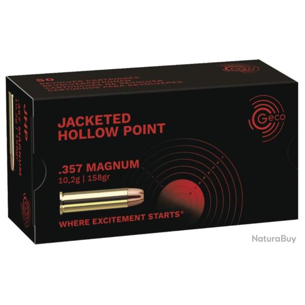 GECO CAL. .357 MAG JHP 158GR 10,2 G BTE 50