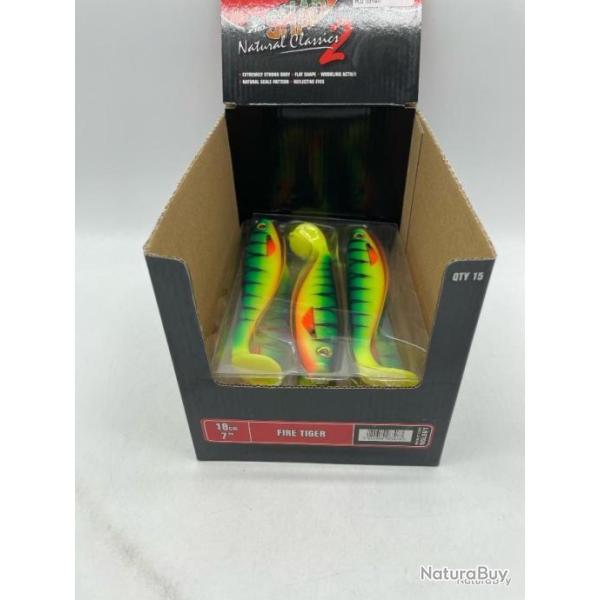 Leurre souple Fox rage pro Shad 18cm Firetiger
