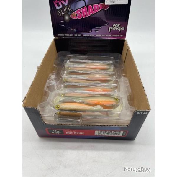 Leurre souple Fox rage ultra uv slick Shad 11cm
