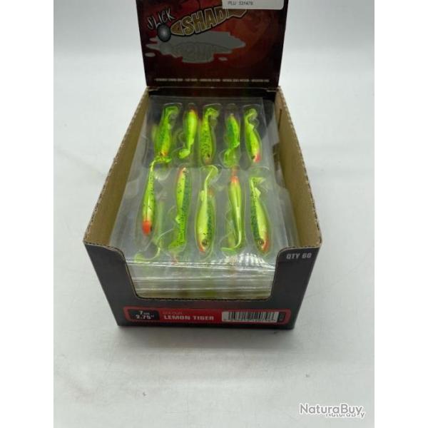 Leurre souple Fox rage slick Shad 7cm vert