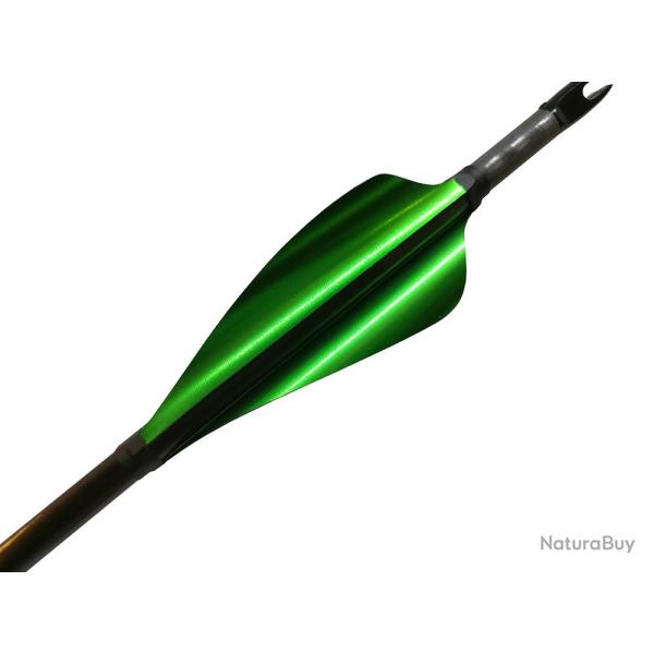 XS-WINGS - Plumes 60 mm High Profile GAUCHER (LH) VERT M�TALLIQUE