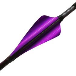 XS-WINGS - Plumes 60 mm High Profile GAUCHER (LH) VIOLET M&Eacute;TALLIQUE
