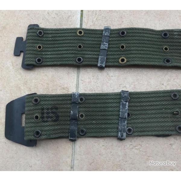 USA US ARMY VIETNAM ANNEES 60-70 CEINTURON EN WEB BOUCLE DAVIS US BELT MOD 67