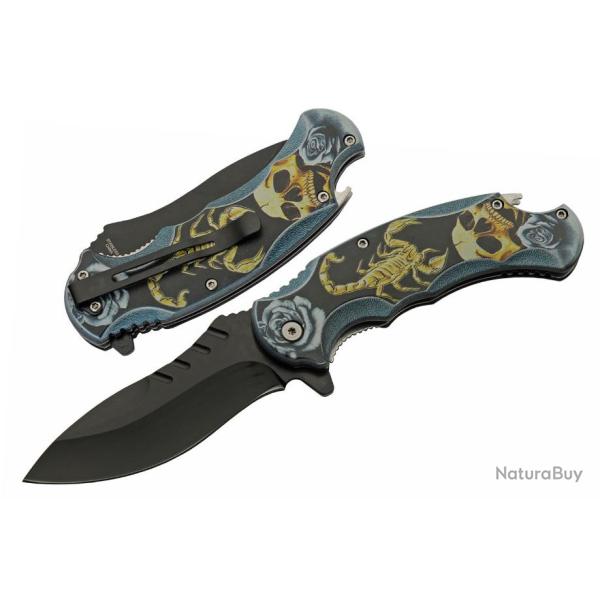 Couteau Rite Edge Scorpion Warrior Linerlock A/O Lame Acier Inox CN300545YB
