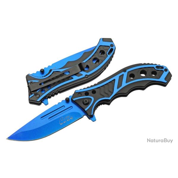 Couteau Rite Edge Caution Semi Automatique A/O Lame Acier Inox Manche Alu CN300585BL