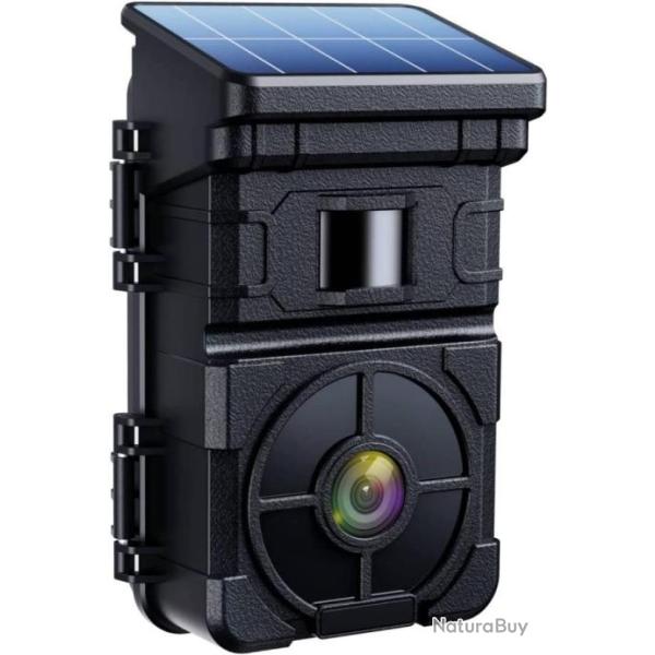 Camera de Chasse Solaire 24MP 1080P 2500mAh Batterie Int�gr�e Rechargeable Vision nocturne IP66