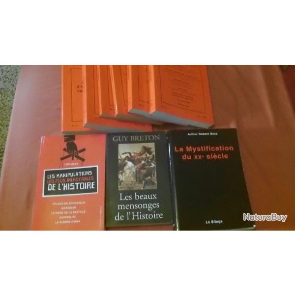 6 revues: AKRIBEIA  + La mystification du XX II�me si�cle +les beaux mensonges de l'histoire ....