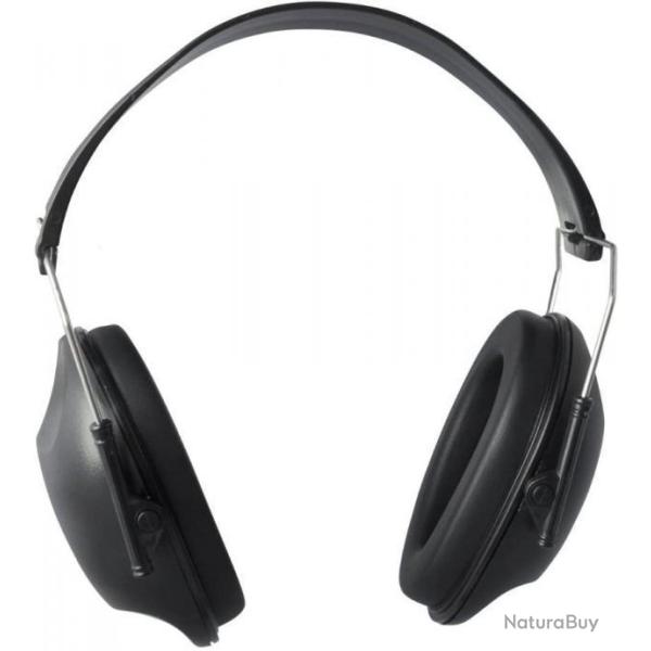 Casque anti-bruit noir 22dB - Chasse, tir - LIVRAISON GRATUITE ET RAPIDE