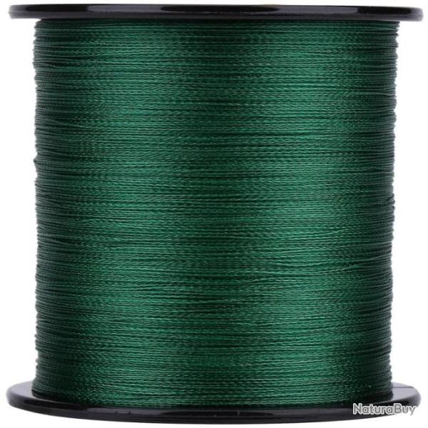 Ligne de p�che 500m PE Tress� 4 Brins Lignes de P�che Multi filament Poisson Corde vert (1.5)