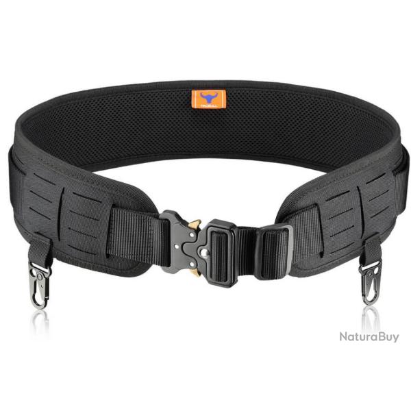 Ceinture tactique de combat avec passant MOLLE Laser cut et boucle type serpent