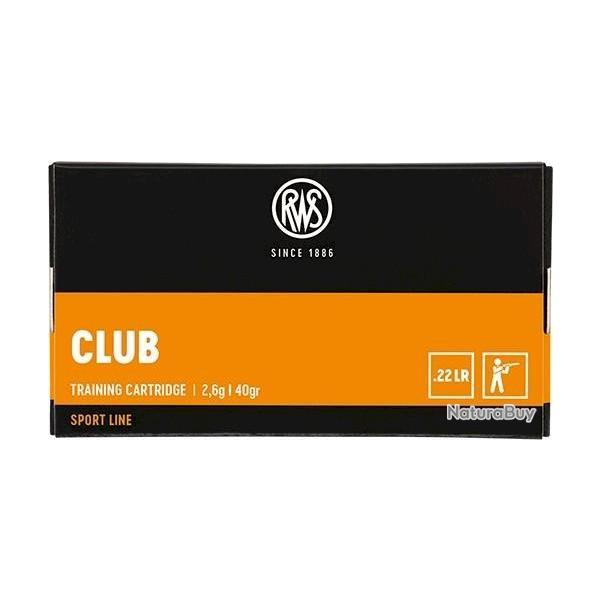 Munitions RWS 22 LR Club 2.6g 40gr x10 boites
