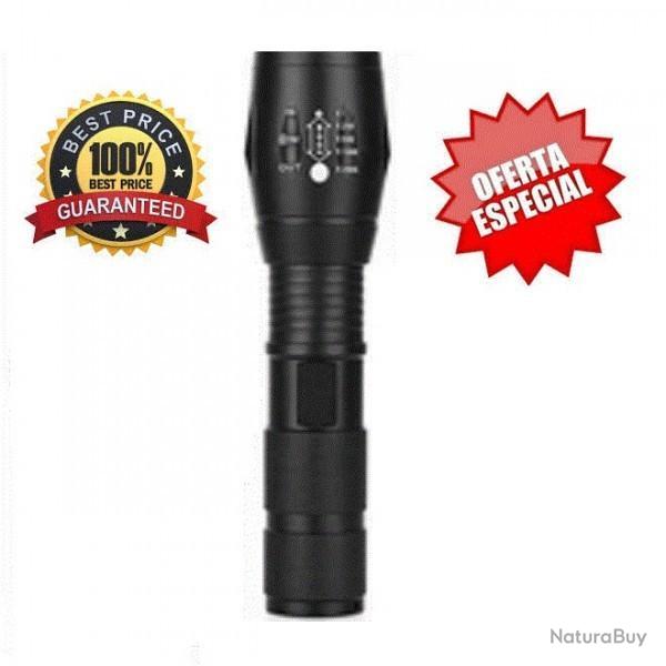 Torche aluminium 3 modes d'Eclairage, 300 Lumens, Piles Incluses