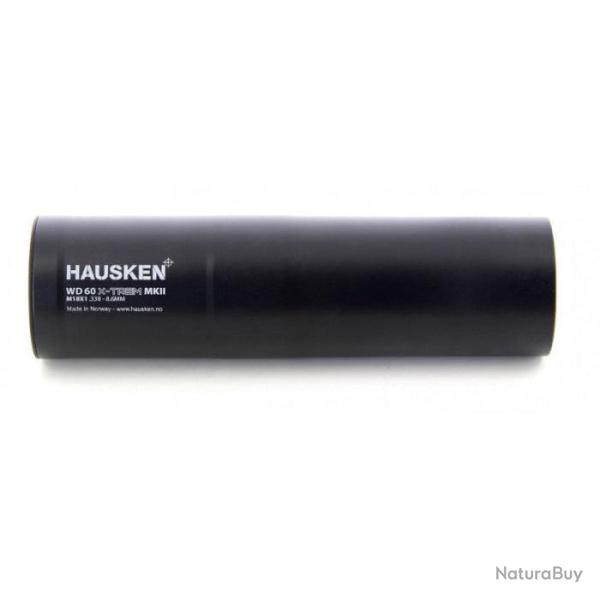 Silencieux Hausken Whisper XTRM pour 8.6 mm - Cal. 338 - M15x1 / 70 mm