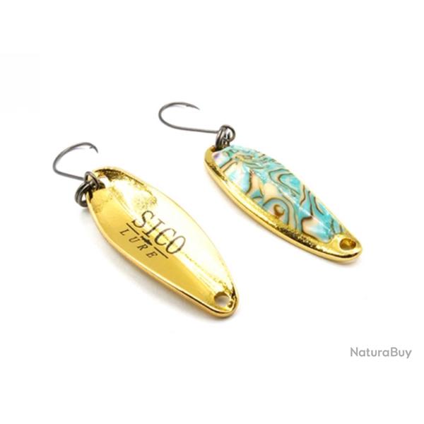Cuiller Ondulante Sico Lure Sico Nacre 7g 7g Bleu Nacre