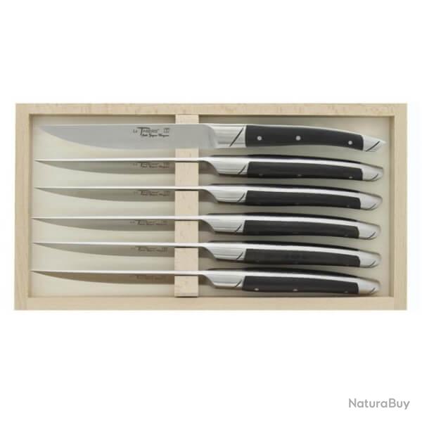 Coffret 6 couteaux de table Le Thiers Goyon-Chazeau "Avantage" �b�ne