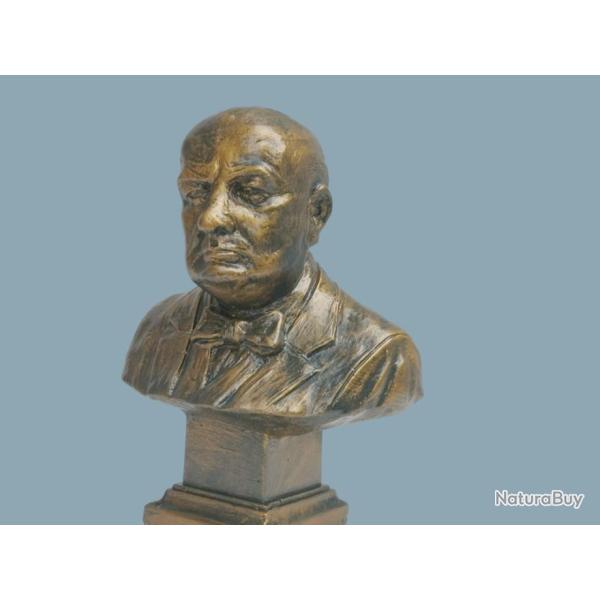 Buste sur socle de Churchill
