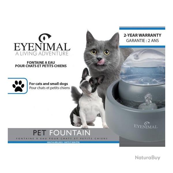 NUM27 FONTAINE A EAU 1.5L EYENIMAL PETITS CHIEN OU CHAT NEUF