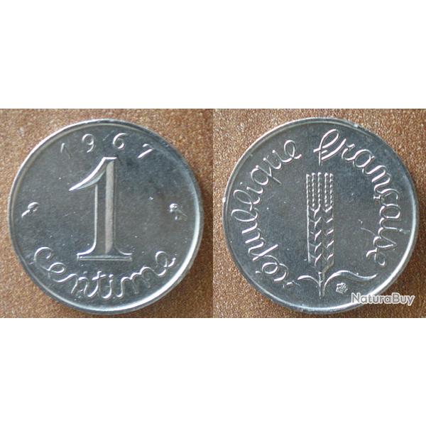 France 1 Centime 1967 Epi Piece Franc Centime Francs