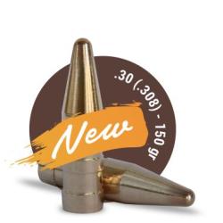 Ogives sans plombs cal.30 (.308) 150 grains FOX BULLETS TARGET