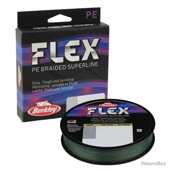 Tresse Berkley Flex Braid 275m Moss Green 0,20mm 11,4Kg