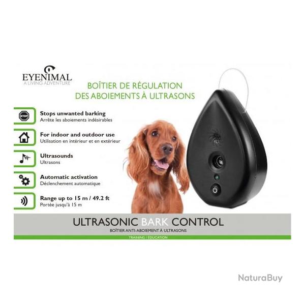 NUM40 BOITIER ANTI ABOIEMENT A ULTRA SONS EYENIMAL  ULTRA BARK CONTROL NEUF