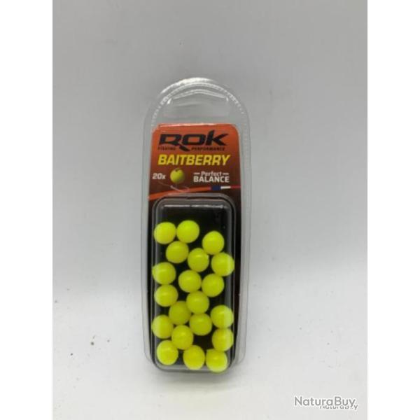 20 Baie artificiel Rok fishing jaune