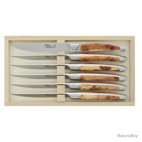 Coffret 6 couteaux de table Le Thiers Goyon-Chazeau "Avantage" gen�vrier