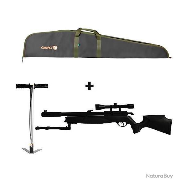 PACK2 AVEC BIPIED PCP ARROW + Lunette 4 X 32 Mil Dot Cal. 5,5 mm, 19,9 joules + ( Kit Puissance )