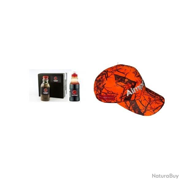 Wahoo ! Pack BLACKFIRE original par 6  : 3 goudrons + 3 sels - Sp�cial sanglier + Casquette