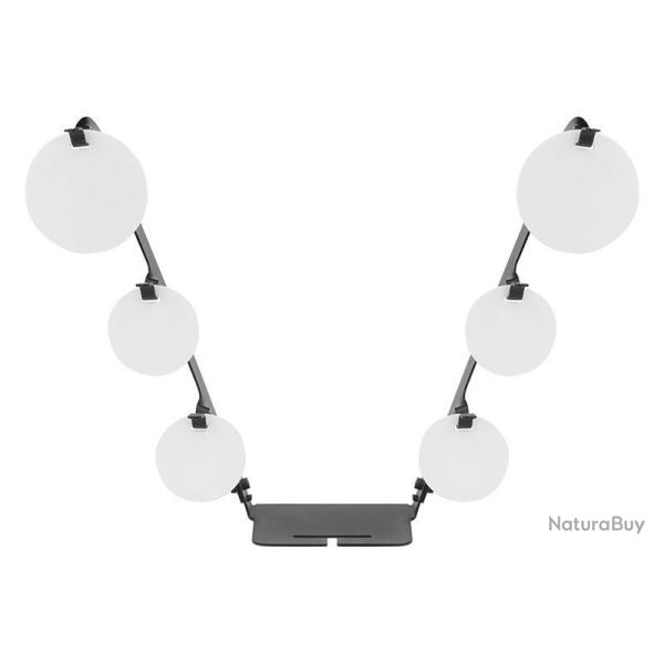 Cible m�tallique multi-gongs en V Wosport